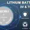 PKCELL LITHIUM BATTERY 3V. CR2016