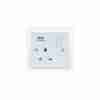 Powermax 13A 1gang Socket Metallic