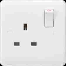 Powermax 13A 1gang Socket Metallic