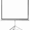 Projector Screen Manual 203 x 203 cm with Tripod 80 by 80 Inches Projection Screen Tripod Stand Portable Projector Screen for Home Theater 203x203cm Manual Projection Screen Matte White Adjustable Height Tripod Projector Screen Foldable Tripod Projection Screen 80 Inch