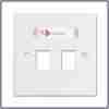 Siemon CAT6 Dual Faceplate