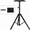 TECHCOM TC-PS-120 Projector Stand Adjustable Height View TECHCOM TC-PS-120 Portable Projector Stand Folded TECHCOM TC-PS-120 Durable Projector Tripod Close-up TECHCOM TC-PS-120 Stylish Modern Projector Stand Setup TECHCOM Projector Stand 1.2M Height Adjustment Demonstration TECHCOM TC-PS-120 Projector Stand with Carry Bag for Portability
