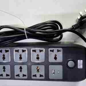 Lightwave EXT-72UC Extension Socket Front View with USB and Type-C