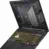 ASUS TUF Gaming F15 FX507VI front view showcasing 15.6" FHD 144Hz display Side profile highlighting USB and HDMI ports Backlit Chiclet Keyboard with Aura Sync lighting Mecha Gray chassis with TUF logo Cooling vents and rear design of ASUS TUF Gaming F15 Close-up of NVIDIA GeForce RTX 4070 GPU branding