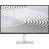 Front view of Dell S2425H 23.8" FHD Monitor in Ash White. Side profile showcasing the slim design of the Dell S2425H monitor. Rear view highlighting the textured back of the Dell S2425H monitor. Close-up of the integrated 5W speakers on the Dell S2425H monitor. Dell S2425H monitor displaying vibrant visuals on its IPS panel. Dell S2425H monitor connected to a laptop via HDMI.
