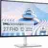 Front view of Dell S2725H 27" Full HD Monitor in black. Side profile showcasing the slim design of the Dell S2725H monitor. Rear view highlighting the textured back of the Dell S2725H monitor. Close-up of the integrated 5W speakers on the Dell S2725H monitor. Dell S2725H monitor displaying vibrant visuals on its IPS panel. Dell S2725H monitor connected to a laptop via HDMI.