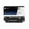HP 136A Black Original Toner Cartridge front packaging view Side view of HP W1360A toner showing label and model number HP 136A cartridge installed in a LaserJet printer Top angle view highlighting cartridge dimensions Unboxed HP 136A toner placed next to compatible printer Close-up of toner chip and print head alignment