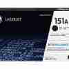 HP 151A Black Original LaserJet Toner Cartridge Front View HP 151A Toner Cartridge Packaging HP W1510A Toner Cartridge Side Angle HP 151A Installed in LaserJet Pro Printer Close-up of HP 151A Toner Cartridge Label HP 151A Toner Cartridge with Recycling Guide