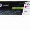 HP 230A Magenta Original LaserJet Toner Cartridge Front View HP 230A Toner Cartridge Packaging HP W2303A Toner Cartridge Side Angle HP 230A Installed in Color LaserJet Pro Printer Close-up of HP 230A Toner Cartridge Label HP 230A Toner Cartridge with Recycling Guide