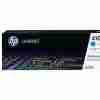 HP 410A Cyan Original LaserJet Toner Cartridge Front View HP 410A Toner Cartridge Packaging HP CF411A Toner Cartridge Side Angle HP 410A Installed in Color LaserJet Pro Printer Close-up of HP 410A Toner Cartridge Label HP 410A Toner Cartridge with Recycling Guide
