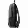 Front view of HP Prelude 15.6" Laptop Backpack in grey Side profile showcasing the slim design of the HP 2Z8P3AA backpack Interior view displaying organized compartments of the HP Prelude 15.6" Backpack HP 2Z8P3AA Backpack attached to a rolling suitcase handle Close-up of the padded shoulder straps on the HP Prelude 15.6" Backpack HP Prelude 15.6" Backpack with a laptop and accessories inside