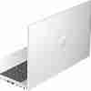 HP ProBook 450 G10 front view with display on Side profile showing ports and slim design Backlit keyboard close-up Top view highlighting the touchpad and keyboard layout Pike Silver finish showcasing the laptop's sleek design HP ProBook 450 G10 open at a 90-degree angle