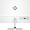 HP Series 5 524sw 23.8" FHD Monitor front view in white finish Side profile showing ultra-slim bezel design of HP 524sw Rear view of HP Series 5 monitor with ports and tilt stand HP monitor displaying vibrant IPS visuals on a minimalist desk Close-up of HP Eye Ease certification badge on screen Box contents including HP 524sw monitor, HDMI cable, and power adapter