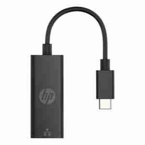HP USB-C to RJ45 Adapter - Black - V7W66AA