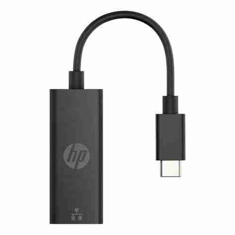 HP USB-C to RJ45 Adapter - Black - V7W66AA