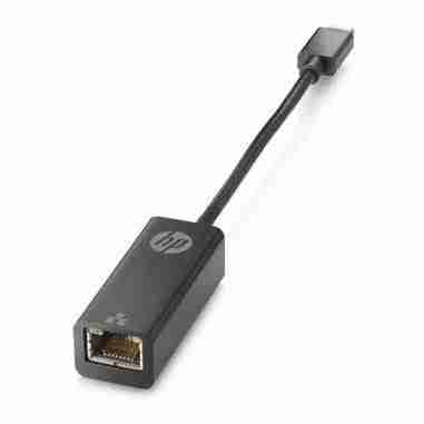 HP USB-C to RJ45 Adapter - Black - V7W66AA