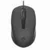 Top view of HP 150 USB Wired Mouse in black Side profile of HP 150 Mouse showcasing ergonomic design HP 150 Mouse connected via USB Type-A cable Close-up of HP 150 Mouse's scroll wheel and buttons HP 150 Mouse alongside its packaging HP 150 Mouse in use with a laptop on a desk matek.net+3
