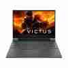 HP Victus 15-fb2063dx front view showcasing 15.6" FHD 144Hz display Side profile highlighting USB Type-C and HDMI ports Mica Silver finish with backlit keyboard HP Wide Vision 720p HD camera positioned above the display Dual speaker setup integrated into the laptop's chassis HP Victus logo on the laptop lid