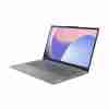 Front view of Lenovo IdeaPad Slim 3 15IRH8 in Arctic Grey. Side profile showcasing the slim design of the Lenovo IdeaPad Slim 3 15IRH8. Top-down view highlighting the keyboard and touchpad of the Lenovo IdeaPad Slim 3 15IRH8. Rear view displaying the hinge and branding of the Lenovo IdeaPad Slim 3 15IRH8. Close-up of the 15.6" FHD display on the Lenovo IdeaPad Slim 3 15IRH8. Lenovo IdeaPad Slim 3 15IRH8 connected to peripherals via USB and HDMI ports.