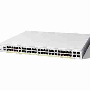 Cisco Catalyst 1300-48P-4G Managed Switch, 48 Port GE, PoE, 4x1GE SFP