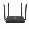 D-Link DIR-806A dual-band router front view AC750 Wi-Fi router with three antennas Rear port view of DIR-806A Wi-Fi coverage area of DIR-806A D-Link router in home environment Product box and accessories of DIR-806A