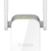 D-Link DAP-1610 Range Extender front view Compact AC1200 Wi-Fi extender plugged into wall Rear view showing Gigabit Ethernet port Wi-Fi coverage comparison with extender DAP-1610 LED signal indicator display Product packaging for D-Link DAP-1610