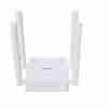 Front view of D-Link DIR-812M AC1200 Wi-Fi Router D-Link DIR-812M showing dual antennas Wi-Fi 5 router with dual band capability DIR-812M placed on a home desk setup Ethernet ports close-up on DIR-812M D-Link wireless router for home or office use