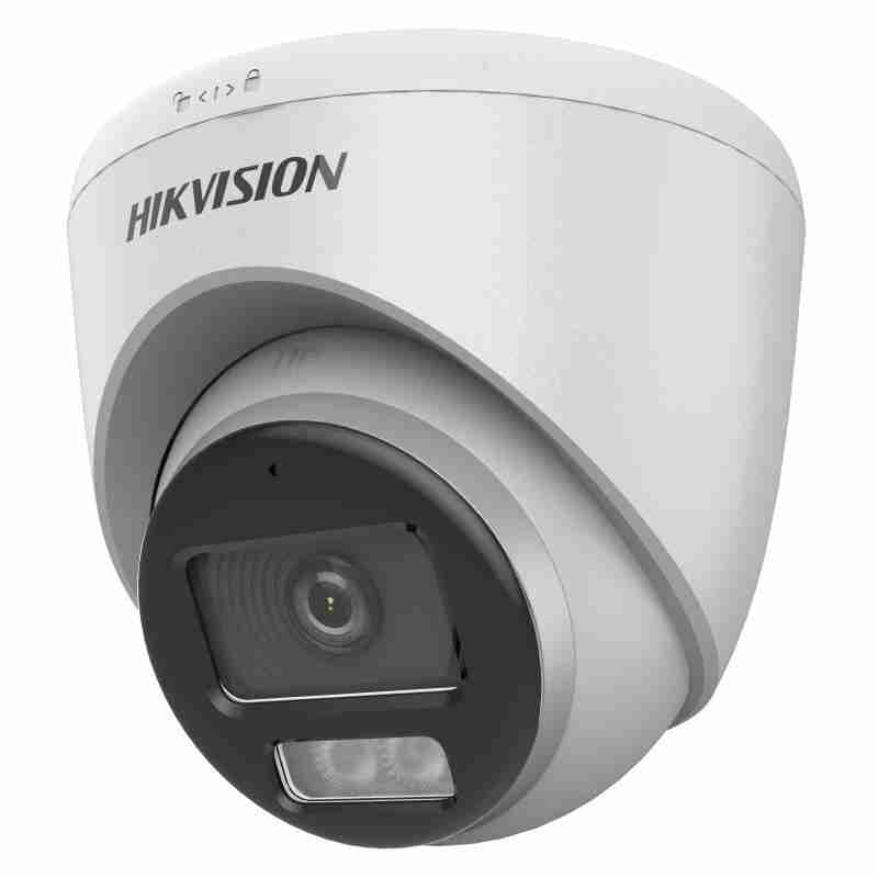 Hikvision - 2 MP Smart Hybrid Light with ColorVu Fixed Turret Camera-DS-2CE72DF0T-LFS(3.6MM)