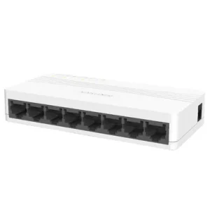 Alternative view of Hikvision - 8-Port Fast Ethernet Plastic Switch - DS-3E0108D-O