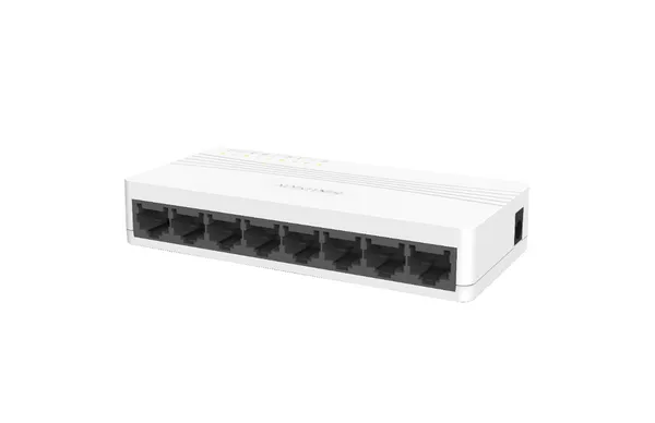 Hikvision - 8-Port Fast Ethernet Plastic Switch - DS-3E0108D-O - Image 2