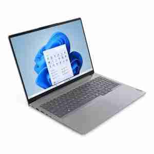 Lenovo ThinkBook 16 G7 IML Front View Lenovo ThinkBook 16 Arctic Grey Build ThinkBook 16 G7 IML Keyboard and Numeric Keypad ThinkBook 16 G7 Side Profile with Ports Lenovo 16-inch WUXGA Display Close-up ThinkBook G7 with Fingerprint Reader and Webcam Privacy Shutter