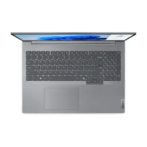 Lenovo ThinkBook 16 G7 IML Front View Lenovo ThinkBook 16 Arctic Grey Build ThinkBook 16 G7 IML Keyboard and Numeric Keypad ThinkBook 16 G7 Side Profile with Ports Lenovo 16-inch WUXGA Display Close-up ThinkBook G7 with Fingerprint Reader and Webcam Privacy Shutter