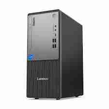 Front view of Lenovo ThinkCentre neo 50t Gen 5 Tower showcasing sleek design. Rear panel of Lenovo ThinkCentre neo 50t Gen 5 Tower displaying connectivity ports. Internal view highlighting expansion slots and RAM configuration. Lenovo ThinkCentre neo 50t Gen 5 Tower setup with Calliope Keyboard and Mouse. Close-up of front USB-C and USB-A ports for quick access. Side profile emphasizing the tower's compact footprint.