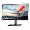 Front view of Lenovo ThinkVision P25i-30 24.5" FHD Monitor in Raven Black finish Side profile showcasing the slim design and ergonomic stand of the Lenovo P25i-30 Monitor Rear view displaying HDMI, DisplayPort, VGA, and USB ports on the Lenovo P25i-30 Lenovo P25i-30 Monitor on a professional desk setup with vibrant FHD display Close-up of the monitor's adjustable stand mechanisms Packaging contents including Lenovo P25i-30 monitor, cables, and setup guide