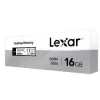 Lexar DDR4 16GB 3200MHz Desktop RAM front view Close-up of Lexar UDIMM gold contact pins Lexar DDR4 RAM installed in a desktop motherboard Top view of Lexar memory module Retail packaging of Lexar DDR4 16GB RAM Desktop PC interior with Lexar RAM installed