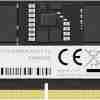 Lexar DDR5 16GB RAM front label view Lexar DDR5 module side profile Close-up of Lexar SODIMM contact edge Lexar 16GB RAM in packaging Lexar RAM installed in laptop slot Angled view of Lexar DDR5 5600 module