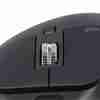 Logitech POP Mouse Blast front angle view Top view showing emoji button Side profile of Logitech POP Mouse Mouse being used with a laptop Mouse with battery compartment open Logitech POP Mouse packaging and design
