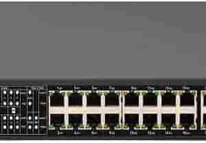 Front view of Secureye 16-Port Gigabit PoE Switch S-16GE-2UG-1UF-300W-NB Side view showing metal chassis with passive cooling design Close-up of LED status indicators and uplink ports Rear view with power input and grounding point Diagram showing PoE cameras and uplink to core switch Mountable desktop/rack switch for IP surveillance deployments