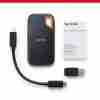 SANDISK E61 EXTREME PORTABLE EXTERNAL SSD V2 1TB - Black - SDSSDE61-1T00-G25 - Image 4