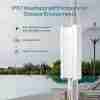 TP-Link EAP650-Outdoor front view with antennas Back view showing dual Ethernet ports EAP650-Outdoor mounted on a pole outdoors Diagram of Omada SDN cloud management interface Waterproof IP67 rating badge on AP casing Campus mesh WiFi coverage using EAP650 series