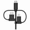 Belkin Universal cable with micro USB ,USB C and lightning connectors 1m-CAC001BT1MBK - Image 4