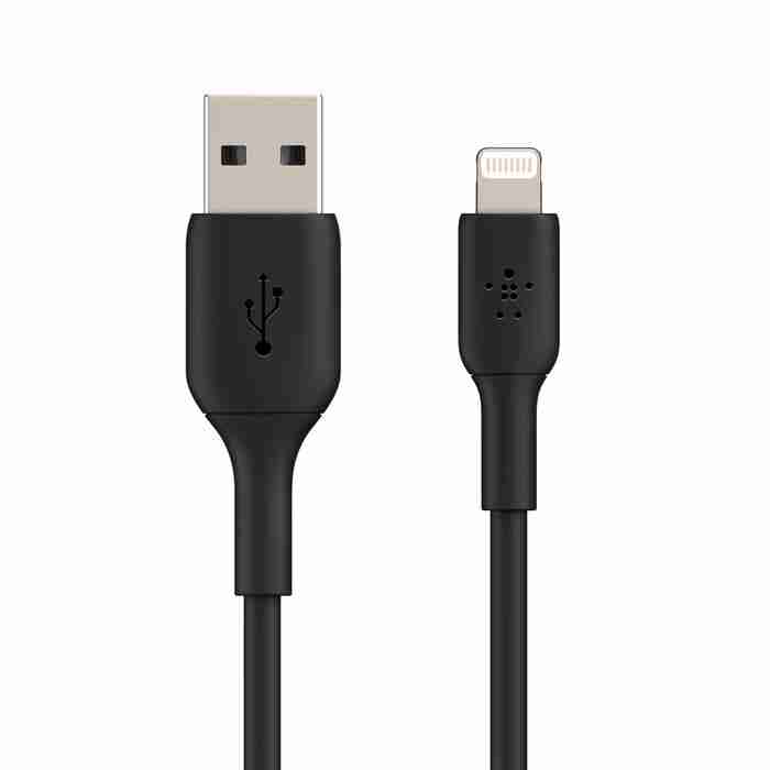 BELKIN CABLE BOOST CHARGE LIGHTNING to USB-A 2m - BLACK CAA001BT2MBK