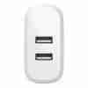 BELKIN BOOST CHARGE™ DUAL USB-A WALL CHARGER 24W, WHITE-WCB002MYWH