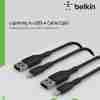 BELKIN BOOST CHARGE LIGHTNING TO USB-A CABLE (3.3', BLACK, 2-PACK) CAA001bt1MBK2PK - Image 3
