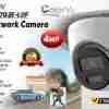 Hikvision DS-2CD3347G2E-LUF Camera 4MP ColorVu Turret Security Camera Outdoor CCTV with Built-in Mic Hikvision Full-Color IP Camera 2.8mm Wide-Angle Surveillance Camera IP67 Hikvision Turret Camera