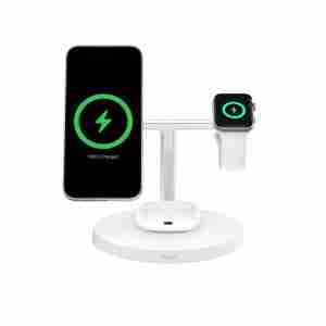Alternative view of BELKIN BOOST CHARGE PRO 3-IN-1 15W WIRELESS CHARGER-WIZ009MYWH