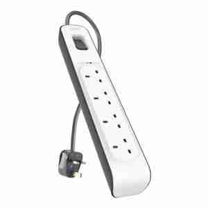 BELKIN 4-OUTLET SURGE PROTECTION STRIP WITH 2M POWER CORD-BSV400AF2M