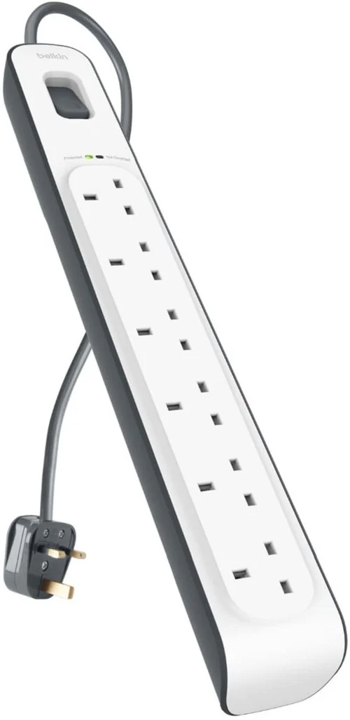 BELKIN 6-OUTLET SURGE PROTECTION STRIP WITH 2M POWER CORD-BSV603AF2M - Image 3