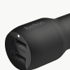 BELKIN BOOST CHARGE DUAL USB-A PORT CAR CHARGER 24W, BLACK-CCB001BTBK - Image 2