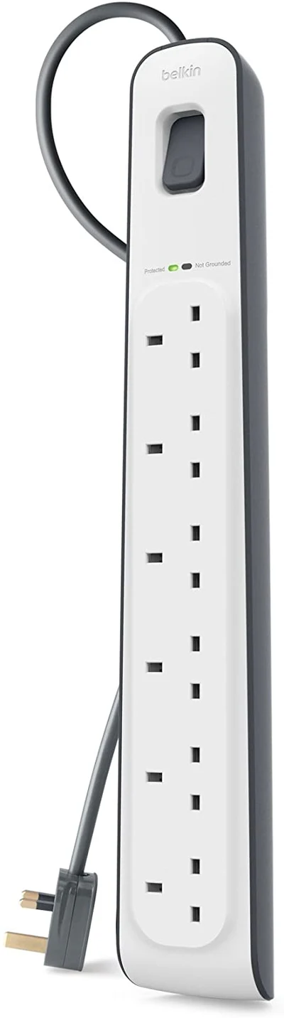 BELKIN 6-OUTLET SURGE PROTECTION STRIP WITH 2M POWER CORD-BSV603AF2M - Image 4